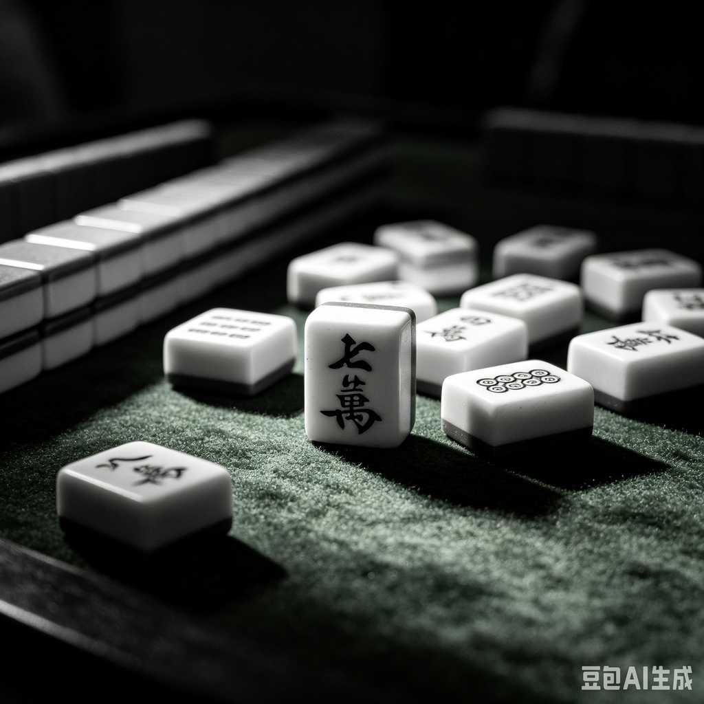 flat print mahjong set