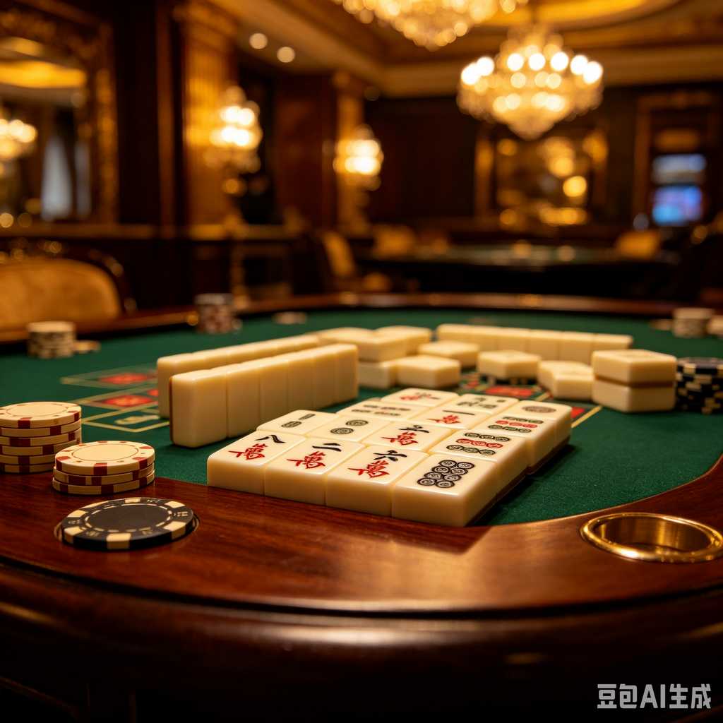 minimal text mahjong set